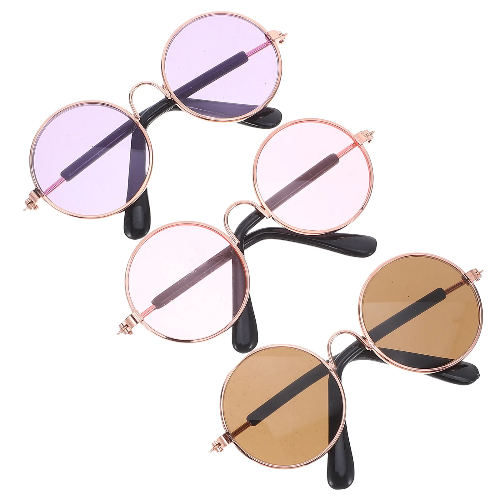 3Pcs Mini Glasses Metal Frame Dollhouse Eyewear Props Foldable Wire Rim Eyeglasses for Crafts Decoration Photo Shoots
3Pcs Mini Glasses Metal Frame Dollhouse Eyewear Props Foldable Wire Rim Eyeglasses for Crafts Decoration Photo Shoots