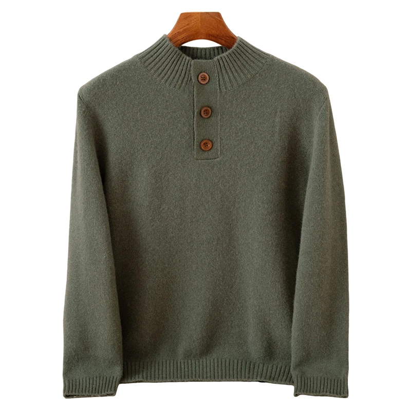 High Quality Autumn Winter Man Sweater Luxury 100% Cashmere Knitwear Mock Neck Pullover Solid Thick Long Sleeve Clothing Tops
High Quality Autumn Winter Man Sweater Luxury 100% Cashmere Knitwear Mock Neck Pullover Solid Thick Long Sleeve Clothing Tops