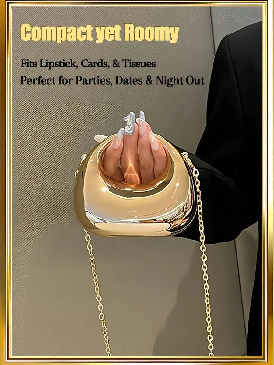 Acrylic Half Moon Box Clutch Bag With Chain Strap For Party Evening Events
Acrylic Half Moon Box Clutch Bag With Chain Strap For Party Evening Events