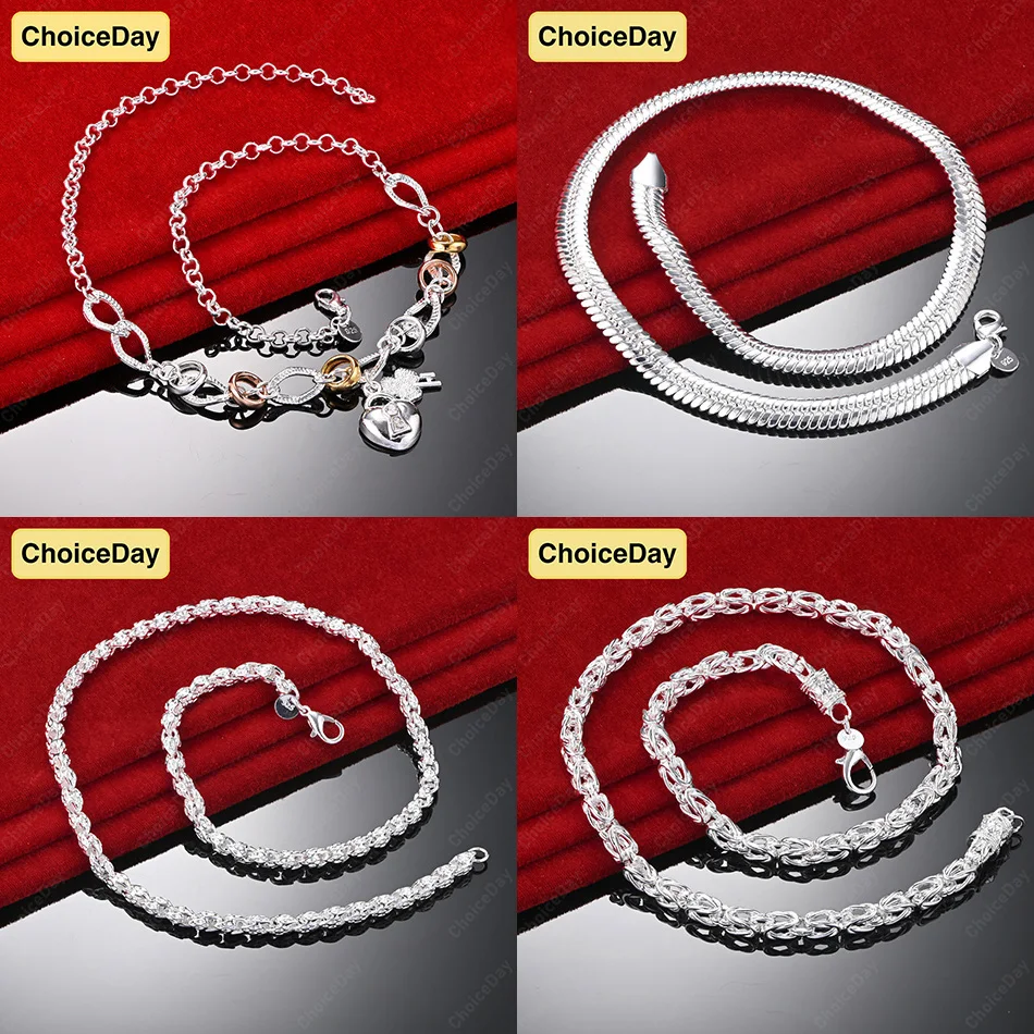 ChoiceDay 925 Pure Delicate Geometric Necklace Women's Party Jewelry Gift Wedding Accessories
ChoiceDay 925 Pure Delicate Geometric Necklace Women's Party Jewelry Gift Wedding Accessories