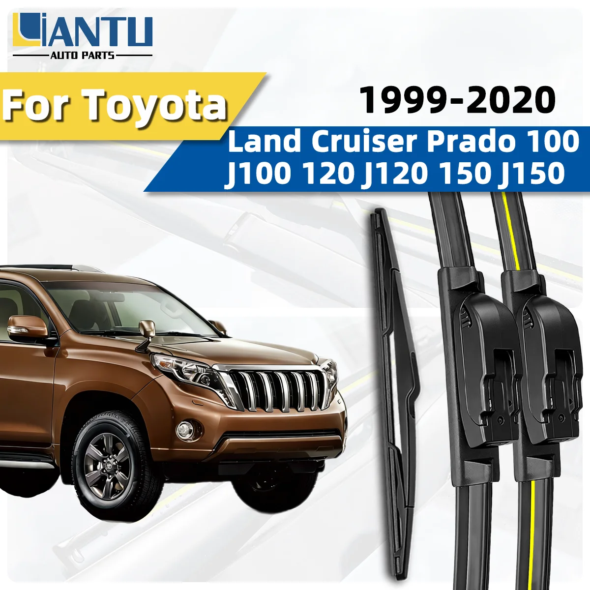 3PCS Front Rear Wiper Blades Fit For Toyota Land Cruiser Prado J100 J120 J150 1999-2020 Car Premium Quiet Streak-Free Accessory
3PCS Front Rear Wiper Blades Fit For Toyota Land Cruiser Prado J100 J120 J150 1999-2020 Car Premium Quiet Streak-Free Accessory