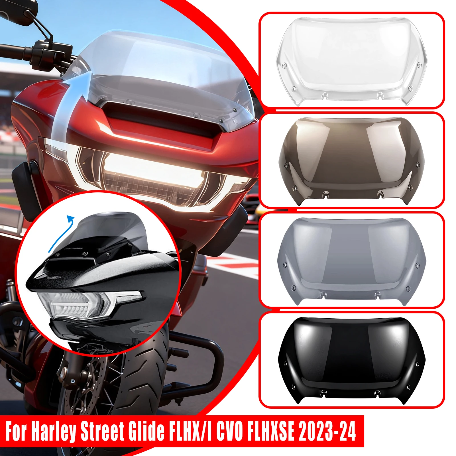 NEW Windshield For Harley Road Glide FLTRX FLTRXSE FLTRXSTSE 2023 2024+ 11.5'' ABS Motorcycle Windscreen
NEW Windshield For Harley Road Glide FLTRX FLTRXSE FLTRXSTSE 2023 2024+ 11.5'' ABS Motorcycle Windscreen