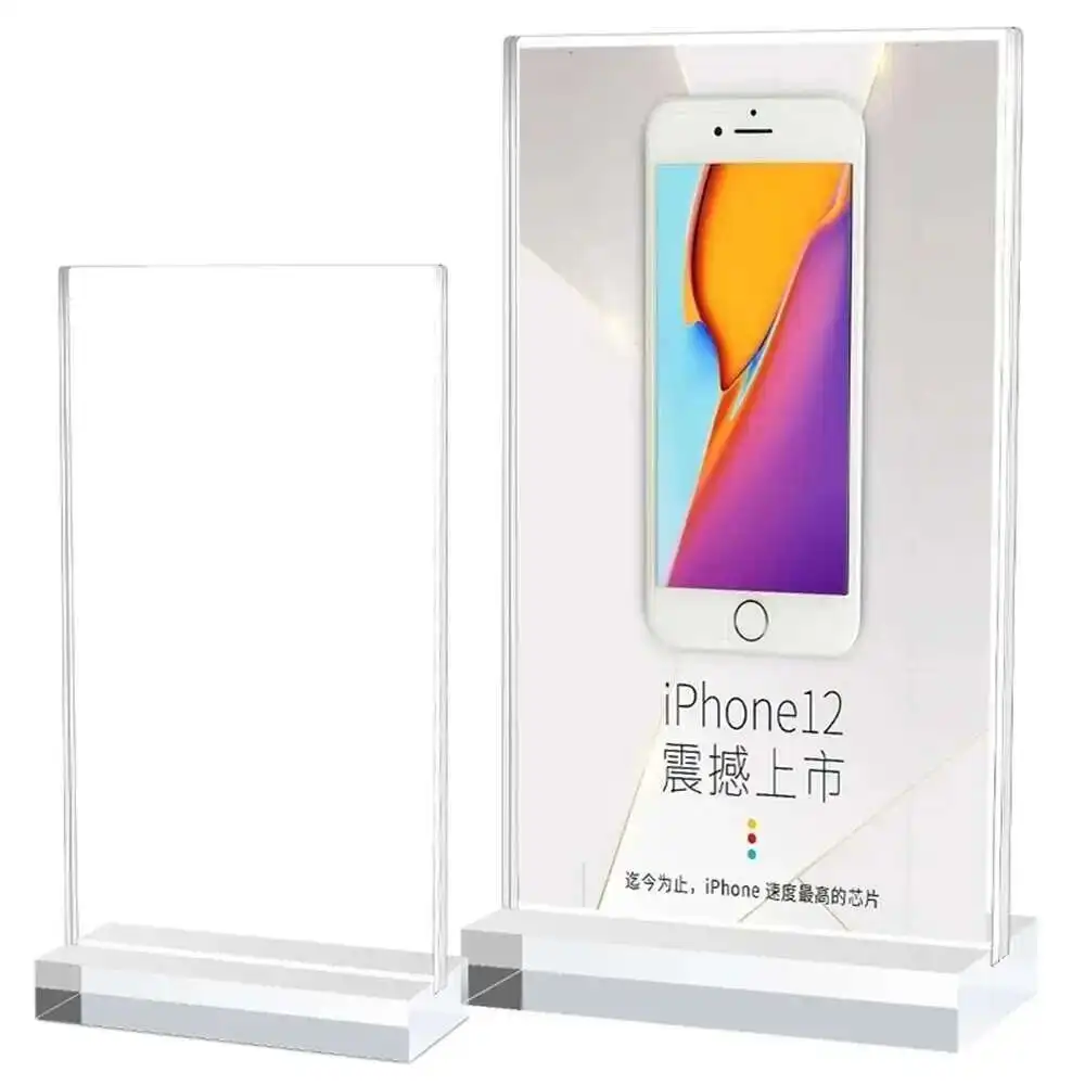 Acrylic A4 Standing Display Stand Desktop Advertising Price Brand Double-sided Transparent Menu Price Catalog Customization
Acrylic A4 Standing Display Stand Desktop Advertising Price Brand Double-sided Transparent Menu Price Catalog Customization