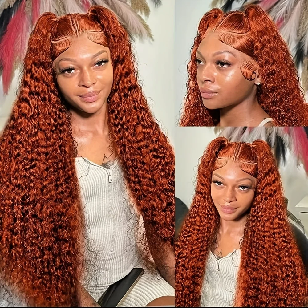 26Inch Soft Orange 180 Density Kinky Curly Lace Front Wigs For Women With Baby Hair Synthetic Fiber Deep Part Daily Wear Wigs
26Inch Soft Orange 180 Density Kinky Curly Lace Front Wigs For Women With Baby Hair Synthetic Fiber Deep Part Daily Wear Wigs