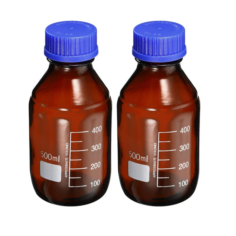 Blue Cap Reagent Square Bottle GL45 Threaded 250ml 500ml 1000ml Lab Glassware
Blue Cap Reagent Square Bottle GL45 Threaded 250ml 500ml 1000ml Lab Glassware