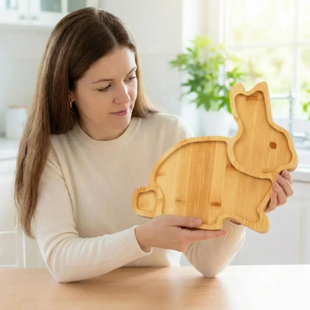 Rabbit Wooden Serving Platter Carrot Shape Decorative Plates Easter Rabbit Candy Plates Rustic Style Dried Fruits Plates
Rabbit Wooden Serving Platter Carrot Shape Decorative Plates Easter Rabbit Candy Plates Rustic Style Dried Fruits Plates