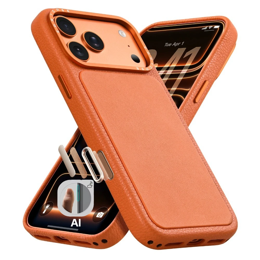 High End Business Real Leather Magnetic Phone Case For iPhone 17 Pro Max 17Pro For MagSafe Wireless Charging Shockproof Cover
High End Business Real Leather Magnetic Phone Case For iPhone 17 Pro Max 17Pro For MagSafe Wireless Charging Shockproof Cover
