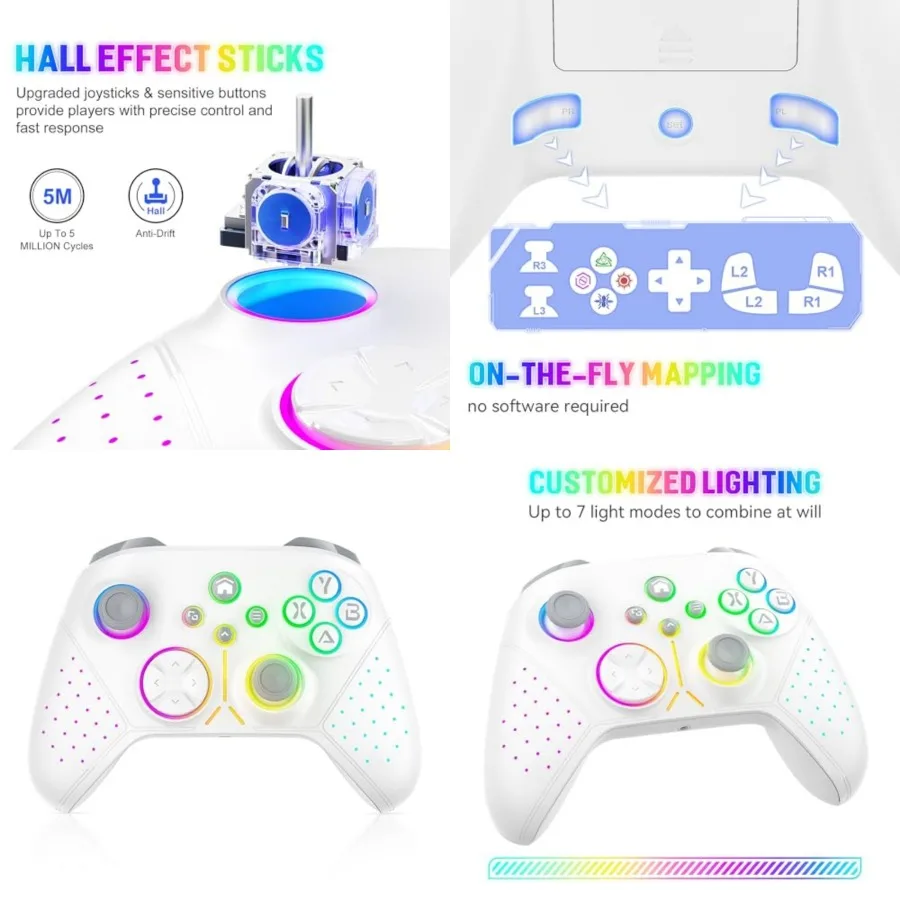 LED Wireless for Xbox Controller, Compatible with Xbox Series X S, Xbox One, Windows 10/11, Gaming Controller with Turbo, Macro
LED Wireless for Xbox Controller, Compatible with Xbox Series X S, Xbox One, Windows 10/11, Gaming Controller with Turbo, Macro