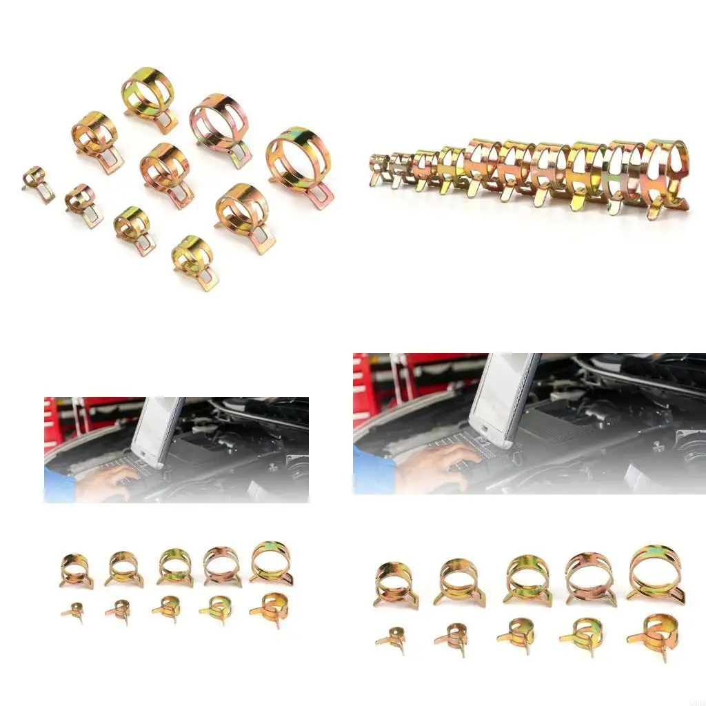 Pack of 100 Pipe Fasteners User Friendly Designings Hoses Clamps Hoses Spring Clamps Fuels Line Spring Band Clamps set
Pack of 100 Pipe Fasteners User Friendly Designings Hoses Clamps Hoses Spring Clamps Fuels Line Spring Band Clamps set