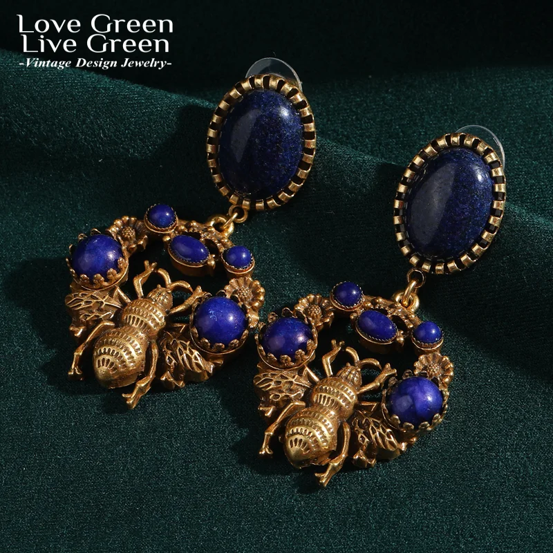 Винтажные серьги-капли из лазурита с рисунком пчелы золотого цвета, дизайнерские большие ювелирные изделия, роскошные очаровательные модные свадебные серьги 2025 года, юбилей
Винтажные серьги-капли из лазурита с рисунком пчелы золотого цвета, дизайнерские большие ювелирные изделия, роскошные очаровательные модные свадебные серьги 2025 года, юбилей