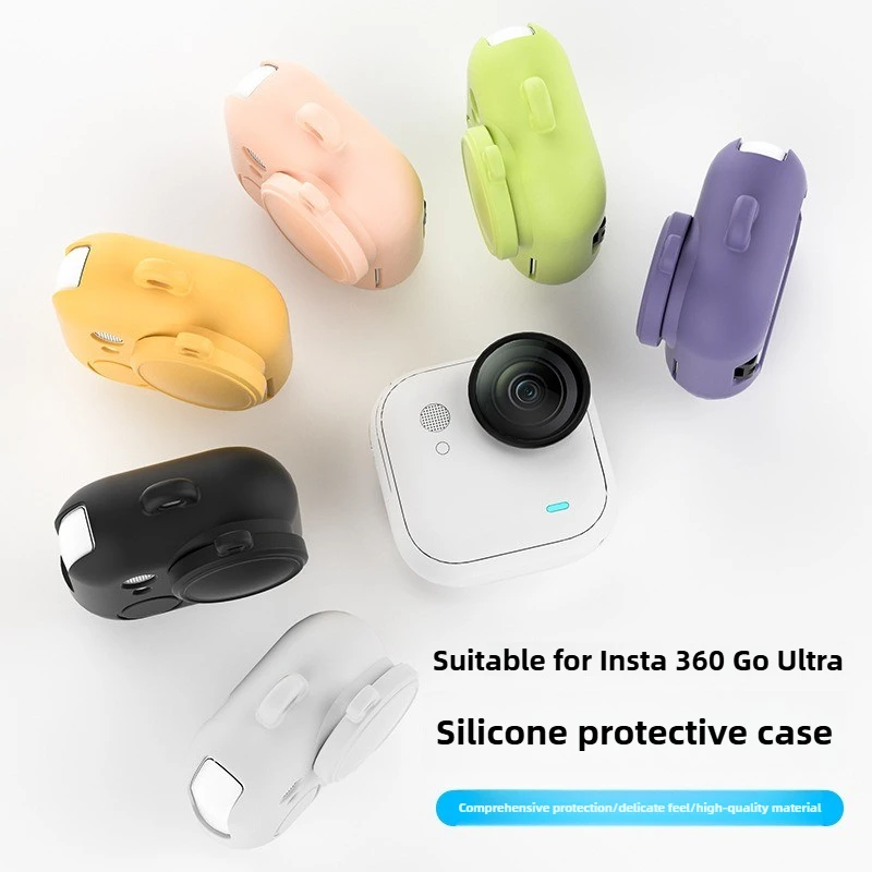 Accessories Protective Cover For Insta 360 Go Ultra Body Silicone Case Lens Cover Thumb Camera Anti-drop Case
Accessories Protective Cover For Insta 360 Go Ultra Body Silicone Case Lens Cover Thumb Camera Anti-drop Case