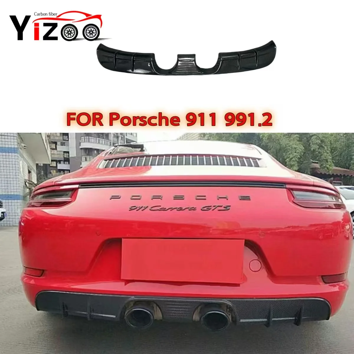 Carbon Fiber Rear Bumper Lip Diffuser Spoiler For Porsche Carrera 911 991.2 2015-2018 Middle Outlet Exhaust Diffuser Body Kit
Carbon Fiber Rear Bumper Lip Diffuser Spoiler For Porsche Carrera 911 991.2 2015-2018 Middle Outlet Exhaust Diffuser Body Kit