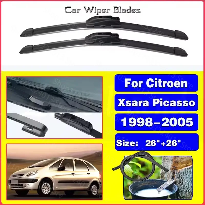 For Citroen Xsara Picasso 1998-2005 1999 2000 2001 Windshield ( NOT SIDE PIN ) 26"+26" Silent upgrade version
For Citroen Xsara Picasso 1998-2005 1999 2000 2001 Windshield ( NOT SIDE PIN ) 26"+26" Silent upgrade version