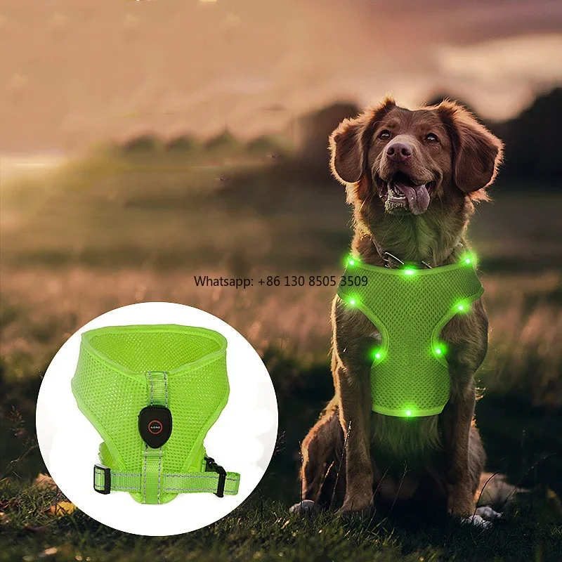 10pcs Manufacturer Wholesale Outdoor Blue Red Green Breathable Dog Harness Led
10pcs Manufacturer Wholesale Outdoor Blue Red Green Breathable Dog Harness Led