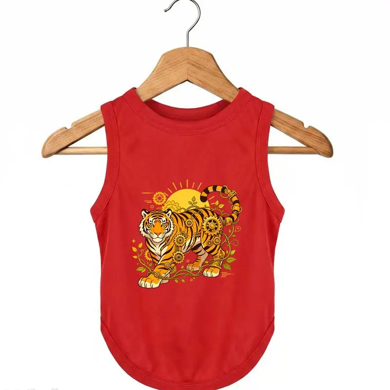 Dog Summer Clothes Vest, Steampunk Tiger Pattern, Breathable Quick Dry
Dog Summer Clothes Vest, Steampunk Tiger Pattern, Breathable Quick Dry
