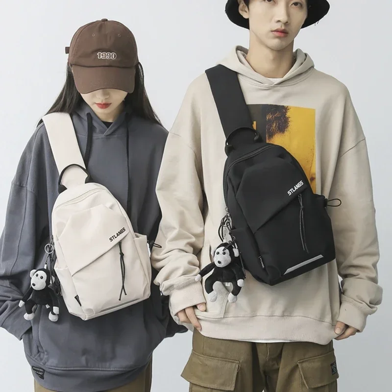 Foufurieux Canvas Small Bag Spring Autumn 2024 New Leisure Korean Fashion Chest Bags Simple Light One Shoulder Crossbody Pack
Foufurieux Canvas Small Bag Spring Autumn 2024 New Leisure Korean Fashion Chest Bags Simple Light One Shoulder Crossbody Pack