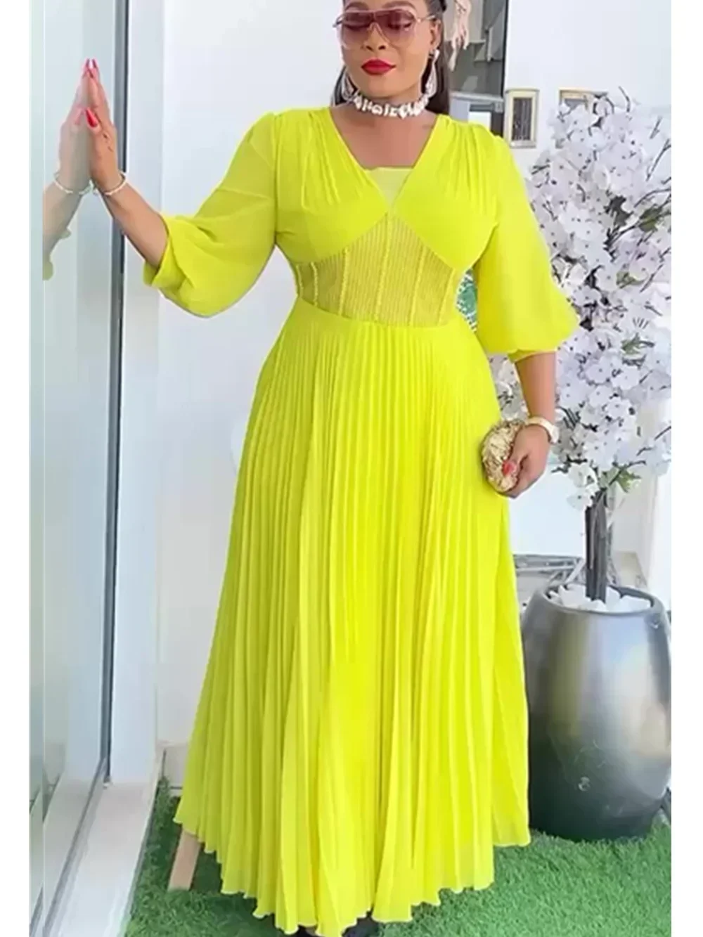 Plus Size African Party Dresses for Women 2025 New Summer Fashion Chiffon Long Robe Elegant Turkey Kaftan Muslim Maxi Dress
Plus Size African Party Dresses for Women 2025 New Summer Fashion Chiffon Long Robe Elegant Turkey Kaftan Muslim Maxi Dress