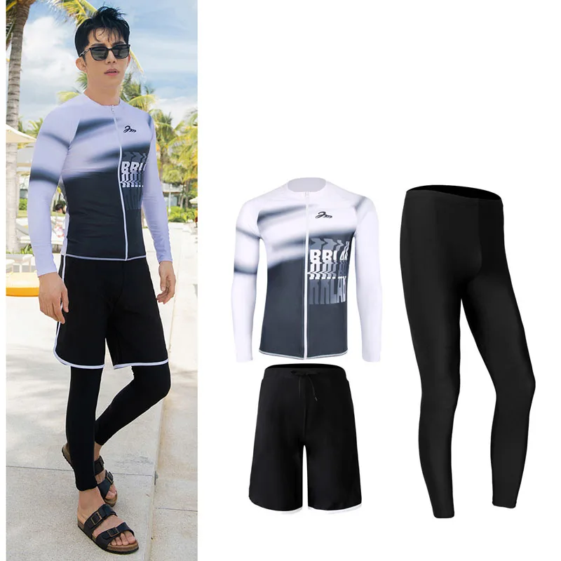 3-5 pieces/set Rash Guard Men's/Womens UV Sun Protection Swim Shirt+Trunks+Leggings Long Sleeve Swimsuits Bathing Suits Full
3-5 pieces/set Rash Guard Men's/Womens UV Sun Protection Swim Shirt+Trunks+Leggings Long Sleeve Swimsuits Bathing Suits Full