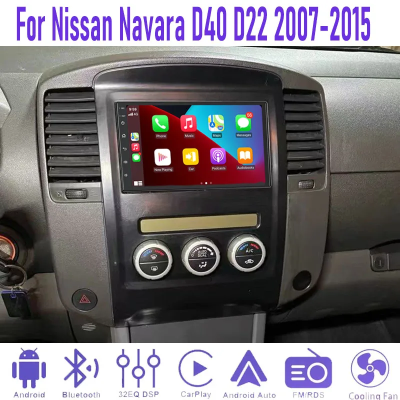 7'' For Nissan Navara D40 D22 2007-2015 Car Radio Wireless Apple Carplay Android 13 Stereo GPS Navi 4+64GB BT Intelligent System
7'' For Nissan Navara D40 D22 2007-2015 Car Radio Wireless Apple Carplay Android 13 Stereo GPS Navi 4+64GB BT Intelligent System