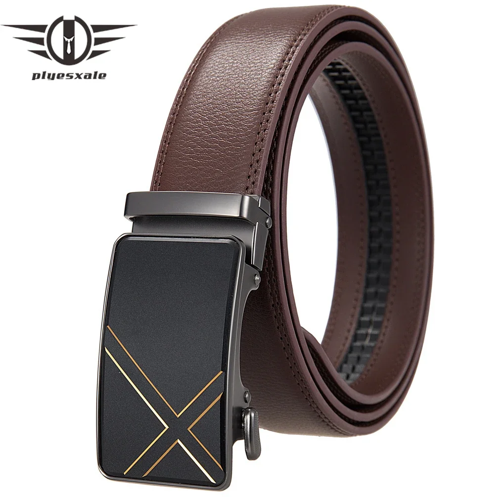 Plyesxale Fashion Mens Genuine Leather Belt Designer High Quality Automatic Buckle Belts For Men Black Coffee Red Brown B1268
Plyesxale Fashion Mens Genuine Leather Belt Designer High Quality Automatic Buckle Belts For Men Black Coffee Red Brown B1268