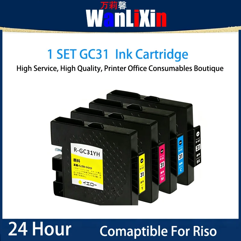 1 set GC31 Ink Cartridge Compatible For Ricoh GX-e7700 e5500 e3300 e2600 SG 5100
1 set GC31 Ink Cartridge Compatible For Ricoh GX-e7700 e5500 e3300 e2600 SG 5100