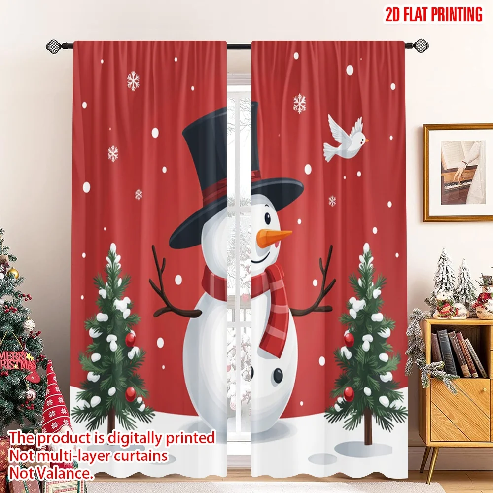 2pcs 2D flat printing Merry Christmas Popular Curtains Snowman Christmas Winter Holiday Scene 100% Polyester Without Electricity
2pcs 2D flat printing Merry Christmas Popular Curtains Snowman Christmas Winter Holiday Scene 100% Polyester Without Electricity
