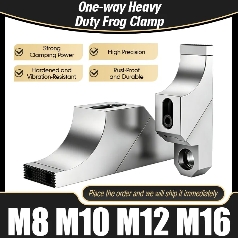 One-Way Heavy Cutting Toad Pliers Self-rebound Side M8 M10 M12 CNC Fixture Clamp Bench Vise Multi-Station Wedge Clamping Block
One-Way Heavy Cutting Toad Pliers Self-rebound Side M8 M10 M12 CNC Fixture Clamp Bench Vise Multi-Station Wedge Clamping Block