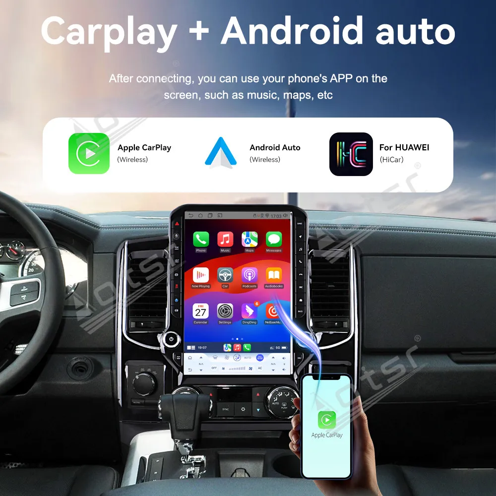 14.5Inch Dash TouchScreen Car Radio For Dodge Ram 2008-2012 GPS Navigation Stereo Multimedia Play CarPlay Android Auto Head Unit
14.5Inch Dash TouchScreen Car Radio For Dodge Ram 2008-2012 GPS Navigation Stereo Multimedia Play CarPlay Android Auto Head Unit