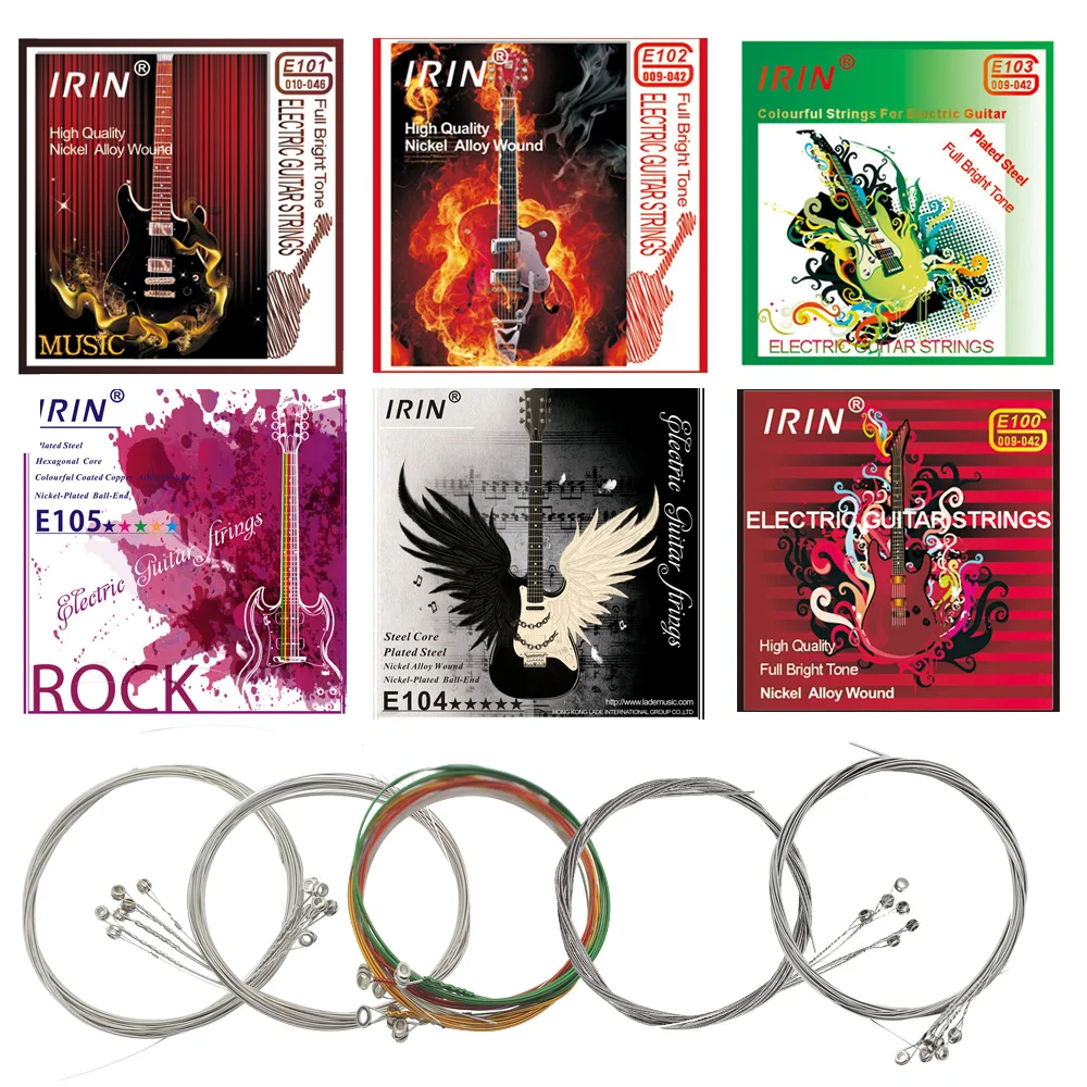 IRIN 6 Strings Electric Guitar Strings Steel Core Nickel Alloy Wound Electric Guitarra Strings Guitar Parts & Accessories
IRIN 6 Strings Electric Guitar Strings Steel Core Nickel Alloy Wound Electric Guitarra Strings Guitar Parts & Accessories