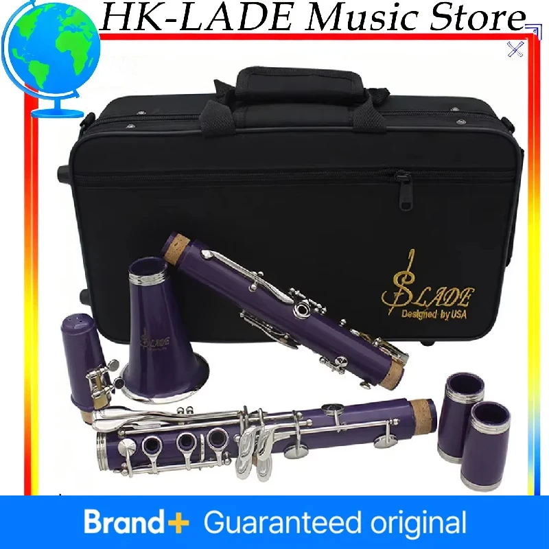 SLADE 17 Keys Clarinet Bb Professional Tube for Concert Performance Clarinet with Clarinet Cleaning Kit Parts & Accessories
SLADE 17 Keys Clarinet Bb Professional Tube for Concert Performance Clarinet with Clarinet Cleaning Kit Parts & Accessories