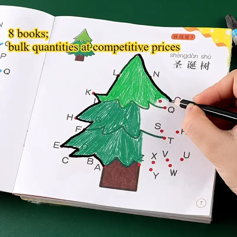 8 Books Children's Digital Connectivity and Coloring Book Set Suitable for Ages 3-6 Art Supplies Office School
8 Books Children's Digital Connectivity and Coloring Book Set Suitable for Ages 3-6 Art Supplies Office School