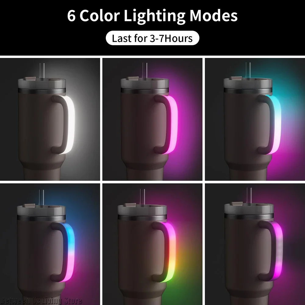 6 Colors LED Light-Up Tumbler Handle for Stanley 40oz/30oz Water Bottle Handle Cup Thermos Accessories Use for Outdoor Party
6 Colors LED Light-Up Tumbler Handle for Stanley 40oz/30oz Water Bottle Handle Cup Thermos Accessories Use for Outdoor Party