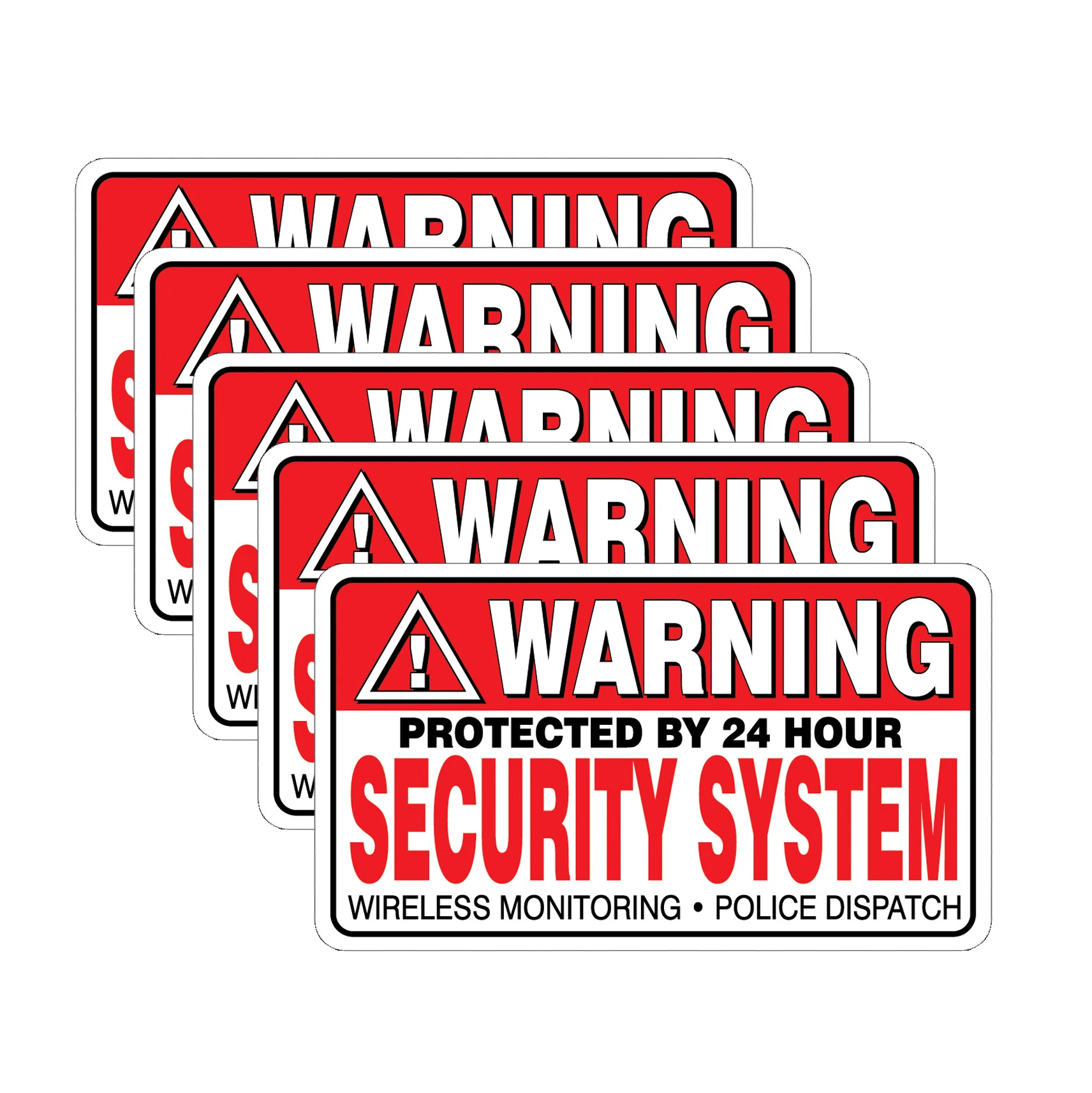 5Packs 3.5" x 2" WARNING Security System Stickers Home Alarm Vinyl Decal For Car Window Wall Home
5Packs 3.5" x 2" WARNING Security System Stickers Home Alarm Vinyl Decal For Car Window Wall Home