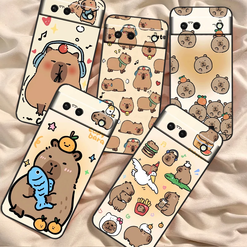 Capybara Cartoon Fashion For Google Pixel 8 7A 7 6A 6 5A 5 4 4A XL 5G Black Silicon Shockproof Shell Soft Phone Case
Capybara Cartoon Fashion For Google Pixel 8 7A 7 6A 6 5A 5 4 4A XL 5G Black Silicon Shockproof Shell Soft Phone Case