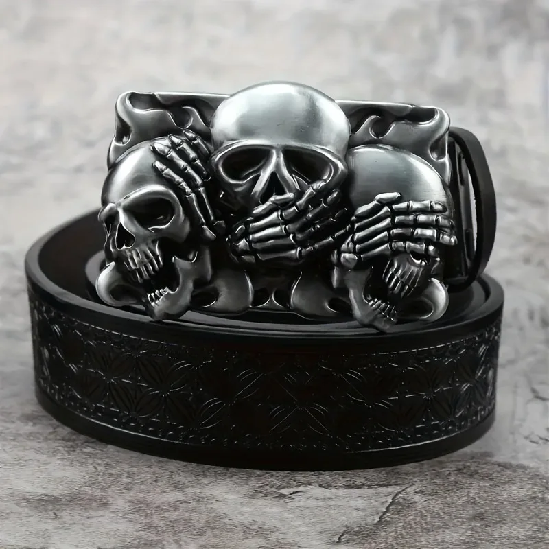 Хэллоуин винтажный панк-черный новый ремень с пряжкой в виде черепа со стразами для женщин, модные блестящие кожаные ремни с заклепками для женщин, роскошные
Хэллоуин винтажный панк-черный новый ремень с пряжкой в виде черепа со стразами для женщин, модные блестящие кожаные ремни с заклепками для женщин, роскошные