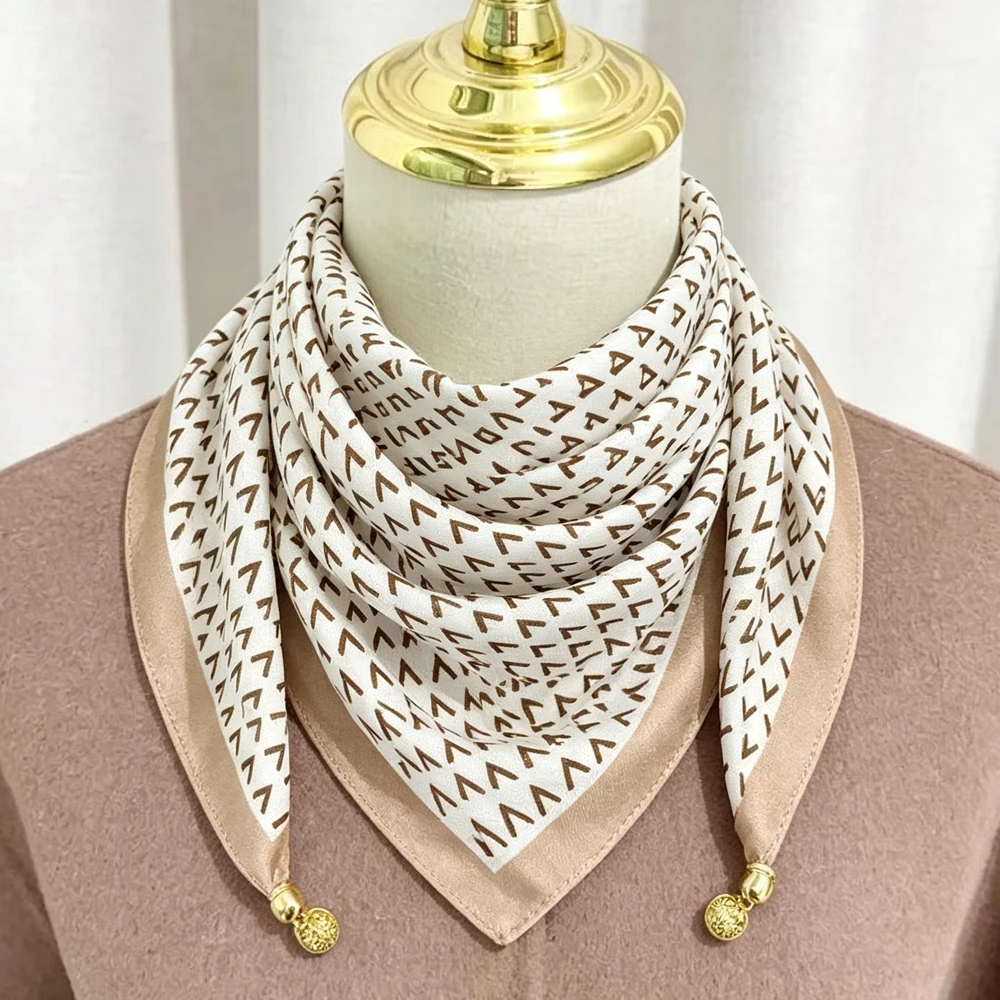 1pc Women Luxury Square Scarf Wraps Neck Magnetic Buckle Scarf Shawl Female Foulard Bandana Hijab Neckerchief Silk Scarf
1pc Women Luxury Square Scarf Wraps Neck Magnetic Buckle Scarf Shawl Female Foulard Bandana Hijab Neckerchief Silk Scarf