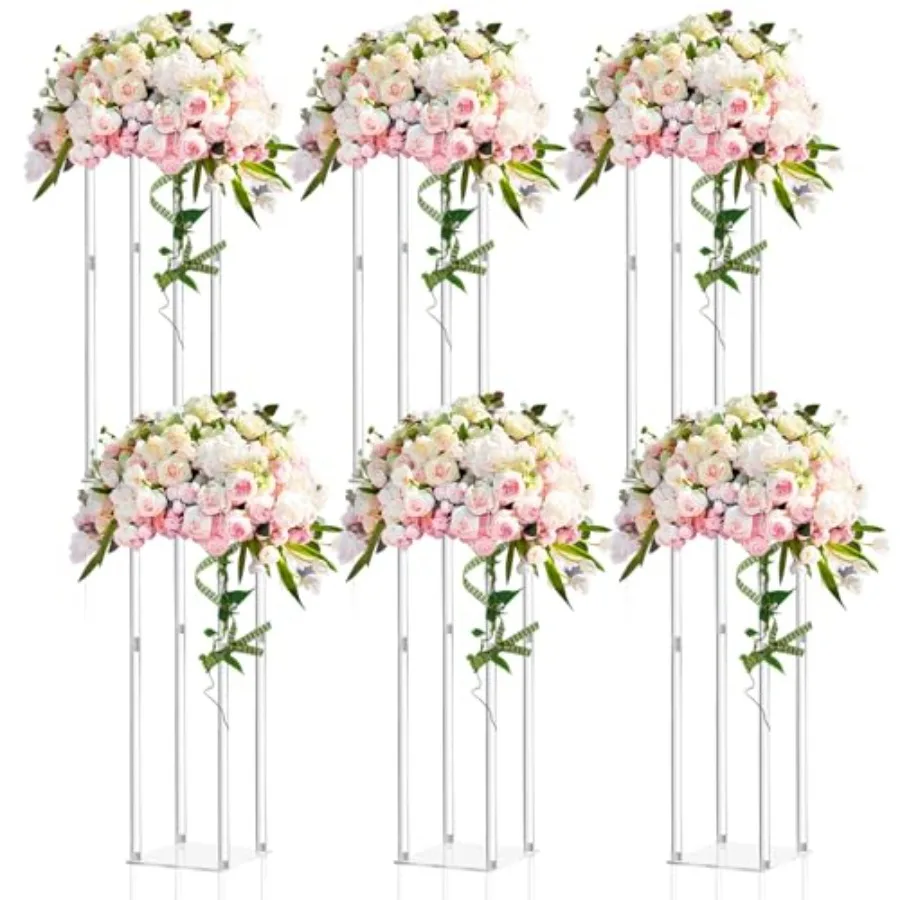 Pieces Tall Acrylic Vase Wedding Centerpieces Clear Flower Stand Column Geometric Floral Vase Elegant Display Holder for Birthd
Pieces Tall Acrylic Vase Wedding Centerpieces Clear Flower Stand Column Geometric Floral Vase Elegant Display Holder for Birthd