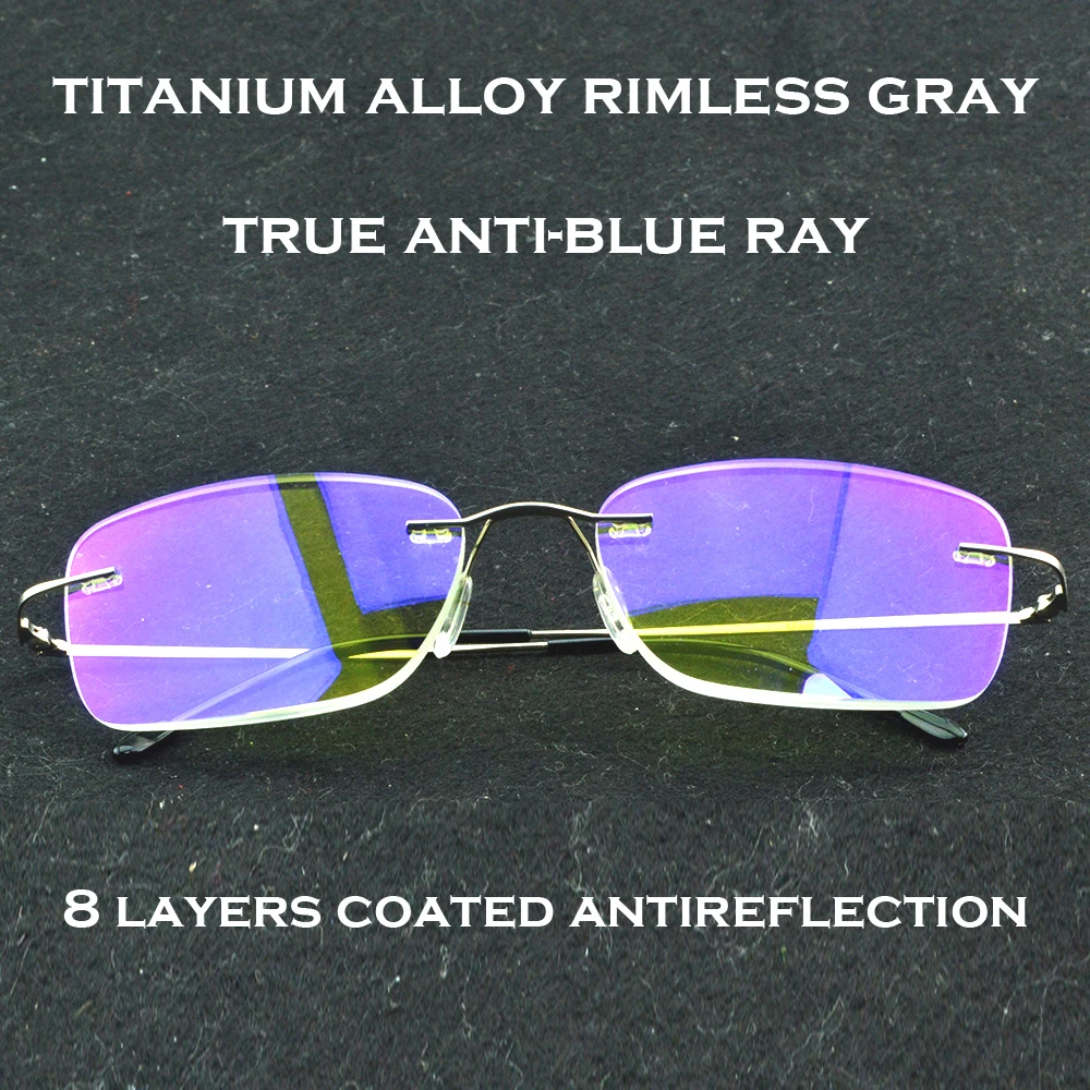 Очки для чтения без оправы из титанового сплава с анти-синим светом, от +0,75 до +4, легкие и удобные
Очки для чтения без оправы из титанового сплава с анти-синим светом, от +0,75 до +4, легкие и удобные