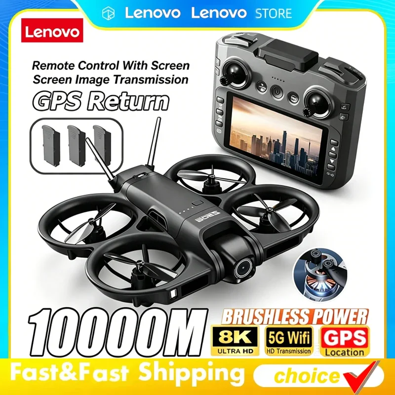 Lenovo Compact Z906 RC Quadcopter Laser Obstacle Sensing GPS Position FPV View Brushless Motor High Clarity Shooting Drone
Lenovo Compact Z906 RC Quadcopter Laser Obstacle Sensing GPS Position FPV View Brushless Motor High Clarity Shooting Drone