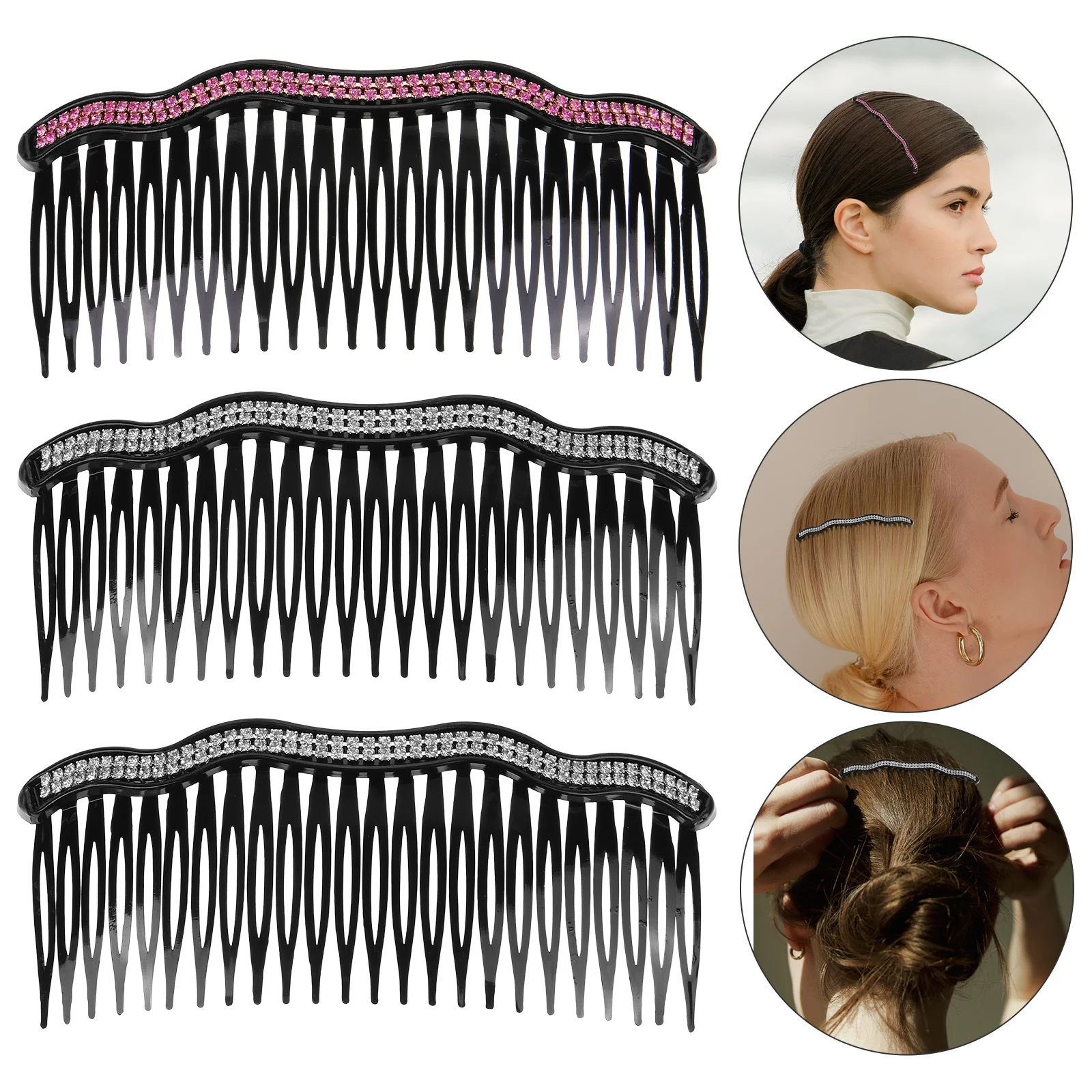 7Pcs Double Row Rhinestone Hair Comb Clips Bridal Wedding Hair Accessories for Women Prom Party Hairpin Fashion
7Pcs Double Row Rhinestone Hair Comb Clips Bridal Wedding Hair Accessories for Women Prom Party Hairpin Fashion