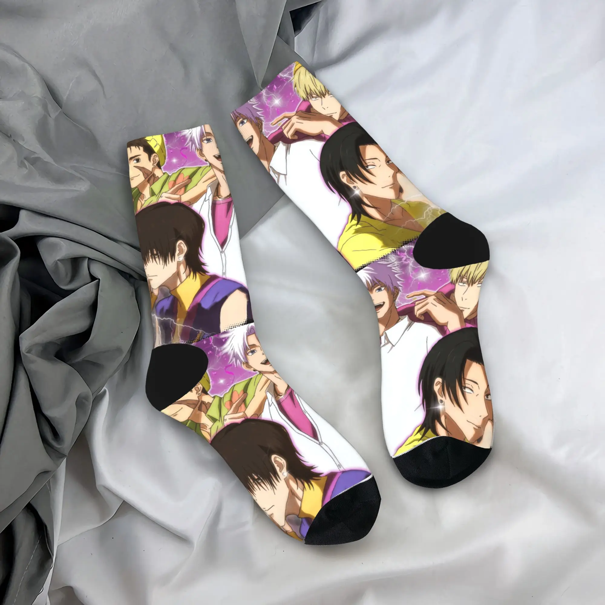 Детские чулки Saja KPop Demon Hunters Chibi Art, носки в стиле Харадзюку, женские и мужские носки, весенние нескользящие носки для спорта на открытом воздухе с графикой 
Детские чулки Saja KPop Demon Hunters Chibi Art, носки в стиле Харадзюку, женские и мужские носки, весенние нескользящие носки для спорта на открытом воздухе с графикой