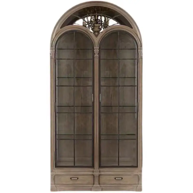 American, arched, solid wood, wine cabinet, retro, old fashioned, side, European, glass, display
American, arched, solid wood, wine cabinet, retro, old fashioned, side, European, glass, display
