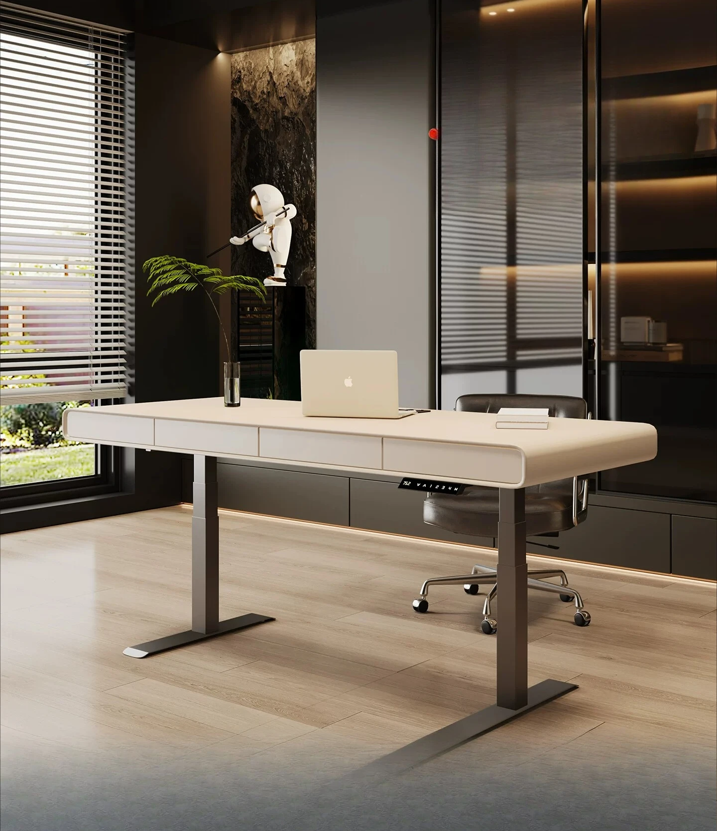 PYJ Italian electric intelligent lifting desk modern home double light luxury desk
PYJ Italian electric intelligent lifting desk modern home double light luxury desk