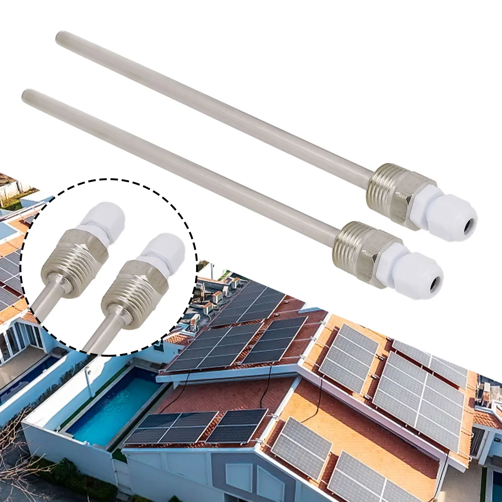 2pcs Thermowell G 1/2 Thread For Temperature Sensor Immersion Sleeve Pocket Stainless Steel Probe Solar Accessories Tool
2pcs Thermowell G 1/2 Thread For Temperature Sensor Immersion Sleeve Pocket Stainless Steel Probe Solar Accessories Tool