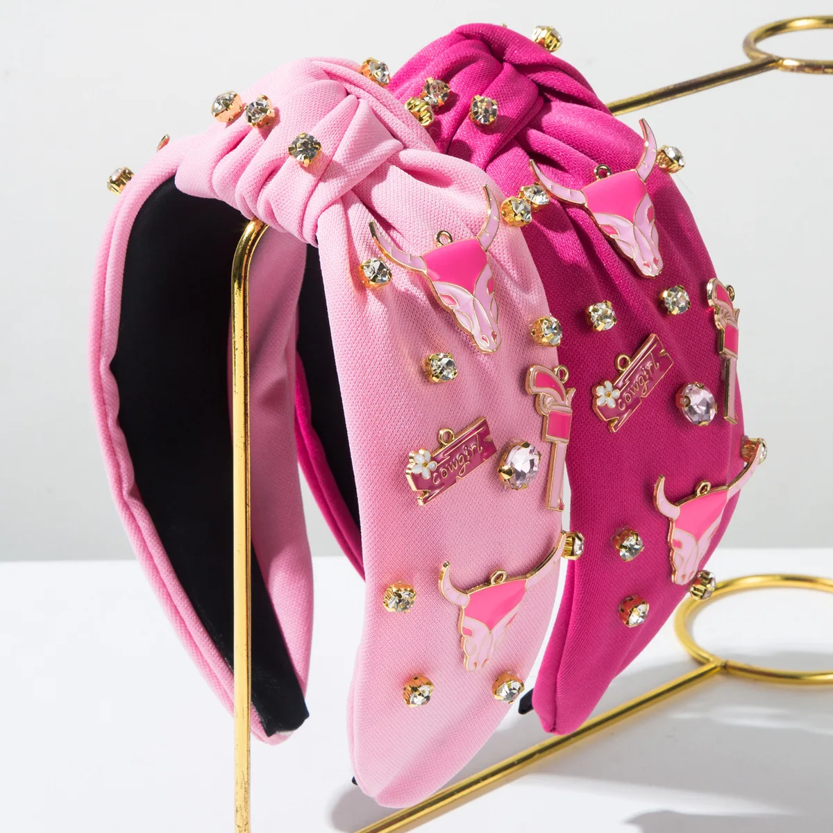 New trendy denim tribal style headband pink knotted diamond pistol bull head accessories fashionable personalized hair accessori
New trendy denim tribal style headband pink knotted diamond pistol bull head accessories fashionable personalized hair accessori