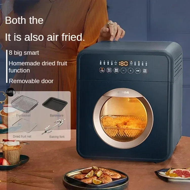 Air fryer new home large capacity oven fully automatic oil-free fryer transparent visual multi-function baking
Air fryer new home large capacity oven fully automatic oil-free fryer transparent visual multi-function baking