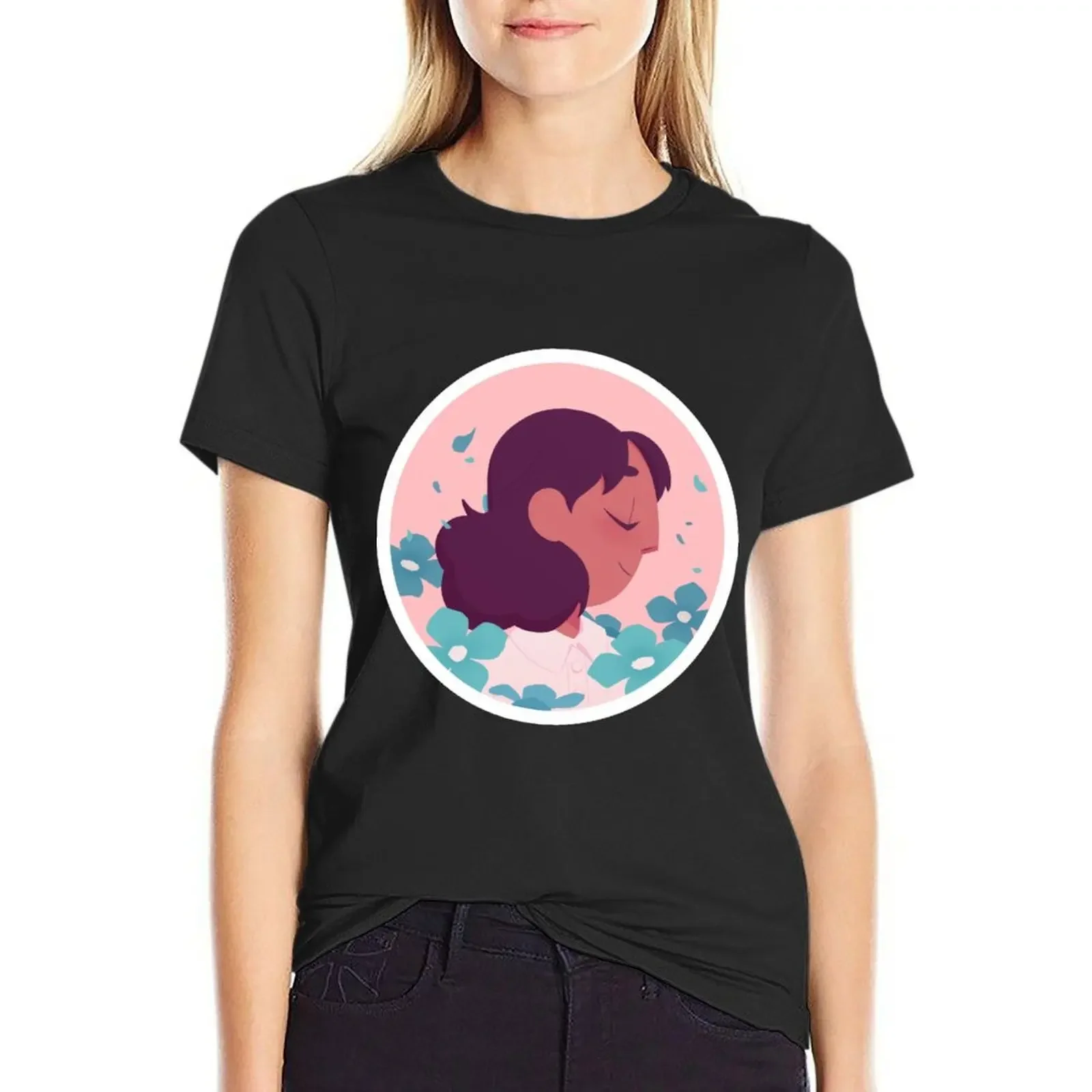 Pastel Connie portrait T-Shirt korean fashion cute tops kawaii clothes heavyweights Women's tops
Pastel Connie portrait T-Shirt korean fashion cute tops kawaii clothes heavyweights Women's tops