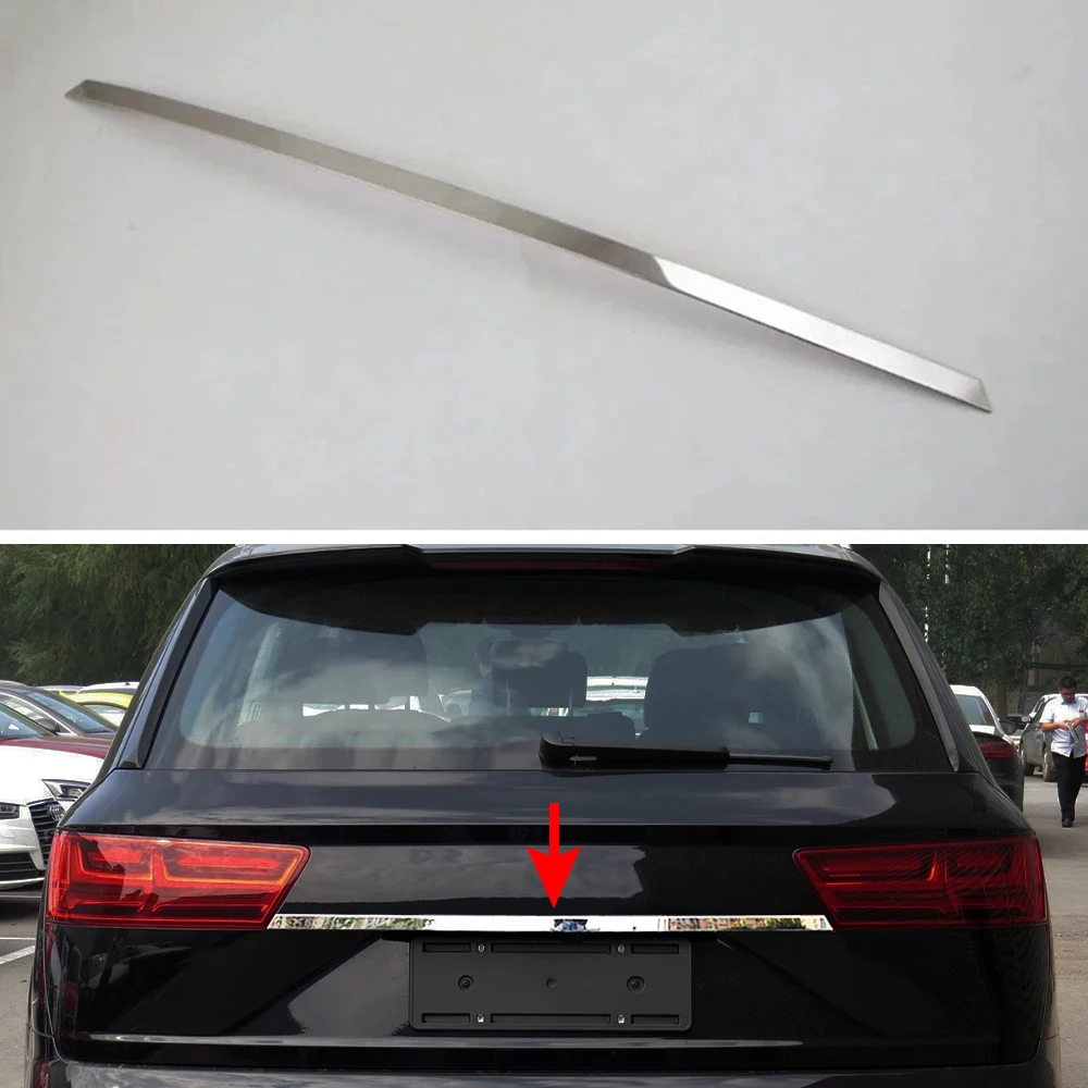 Car Trunk Rear Bumper Tailgate Trim Strip Sticker Stainless Steel Auto Exterior Decor Accessories For Audi Q7 4M 2016 2018 2019
Car Trunk Rear Bumper Tailgate Trim Strip Sticker Stainless Steel Auto Exterior Decor Accessories For Audi Q7 4M 2016 2018 2019