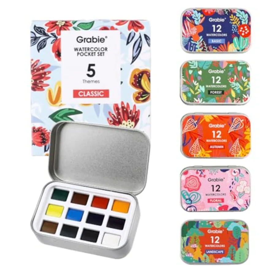 Pocket Watercolor Set of 12 Travel Watercolor Paint Set Watercolor Paints Art Supplies for Painting Great Watercolor Set for Ar
Pocket Watercolor Set of 12 Travel Watercolor Paint Set Watercolor Paints Art Supplies for Painting Great Watercolor Set for Ar