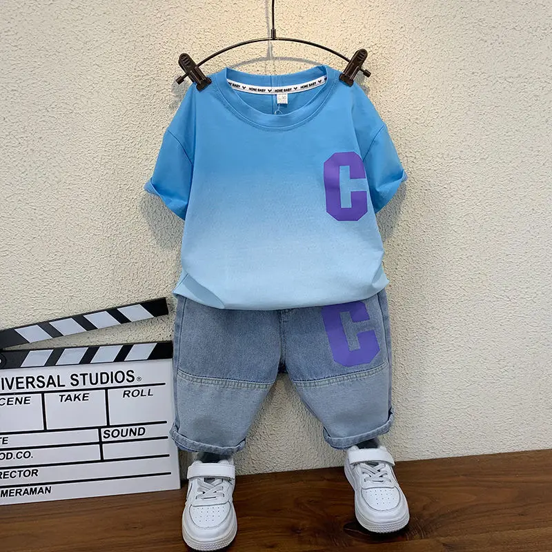 kid boys Clothing Summer Baby boy Clothing Short Sleeved T-shirt + Shorts 2pcs Cotton Shorts Set outfits 2-12 years
kid boys Clothing Summer Baby boy Clothing Short Sleeved T-shirt + Shorts 2pcs Cotton Shorts Set outfits 2-12 years